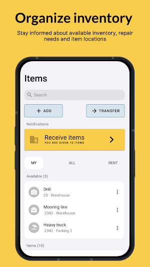 Inventool - assigned items Screenshot 0