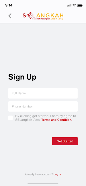 SELANGKAH Main App Screenshot 3