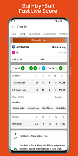CricHit - Live Cricket Score Screenshot 1