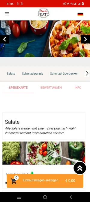 Pizzeria Prato Wettenberg Screenshot 2