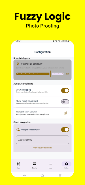 Barcode Scanner to Sheet Screenshot 2