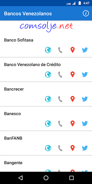 Bancos Venezolanos Screenshot 3