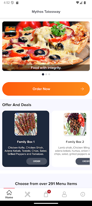 Mythos Takeaway Screenshot 1