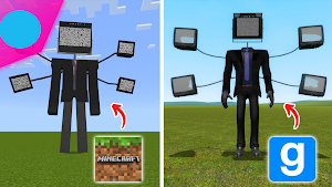 TVMan MOD Minecraft Skibidi Screenshot 3