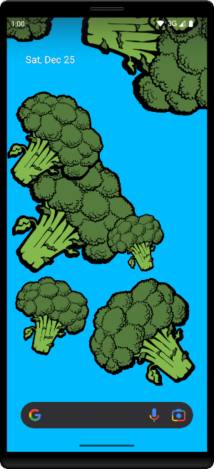 Broccoli Live Wallpaper Screenshot 3