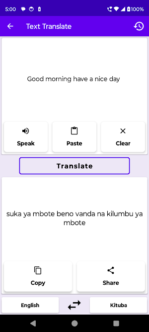 English To Kituba Translator Screenshot 1