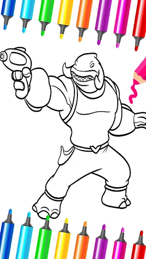 Blue Koala Cute: Coloring Book Screenshot 2