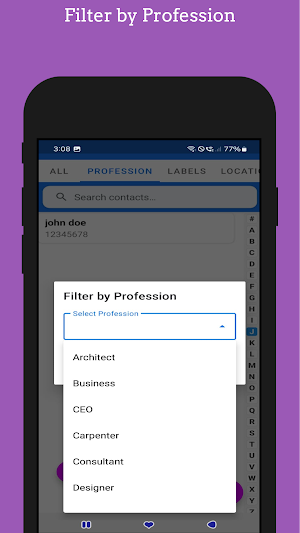 Contact Manager: Sort & Filter Screenshot 3