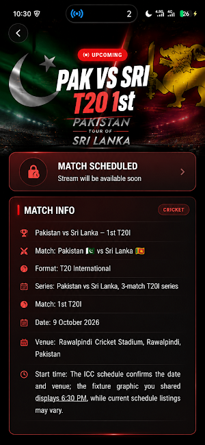 Live Cricket TV HD: STREAMING Screenshot 2