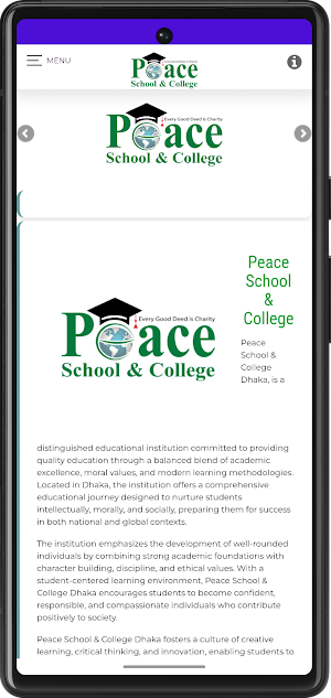 Peace School & College, Dhaka Screenshot 1