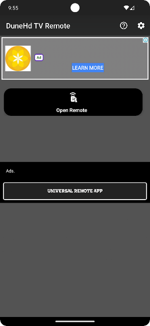 Remote for Dune HD Screenshot 0