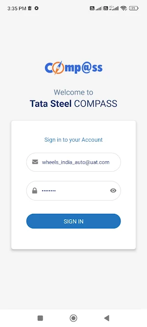 Tata Steel Compass Screenshot 0