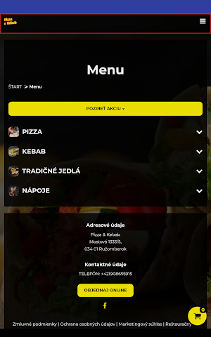 Pizza & Kebab Ružomberok Screenshot 2