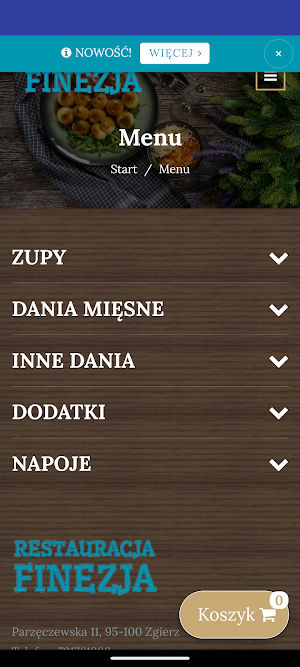 Restauracja Finezja Zgierz Screenshot 0
