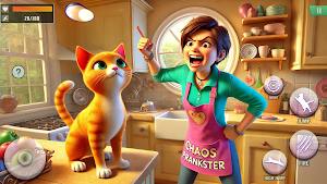 Scary Mother VS Naughty Cat Screenshot 2