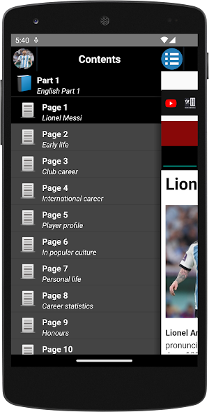 Lionel Messi - Biography Screenshot 0