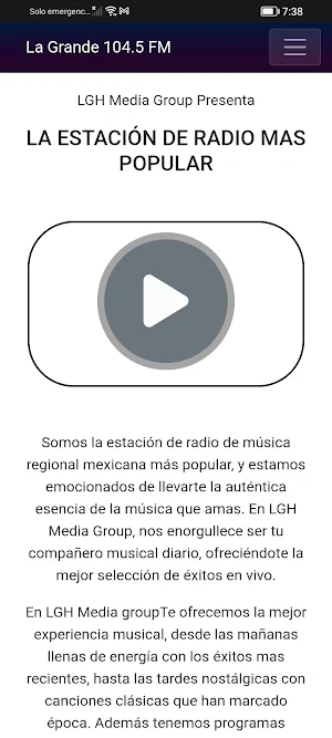 La Grande 104.5 FM Screenshot 0