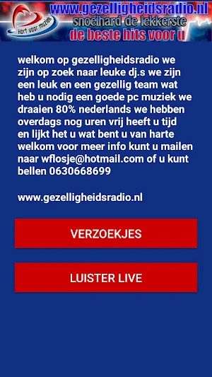 Gezelligheidsradio Screenshot 1