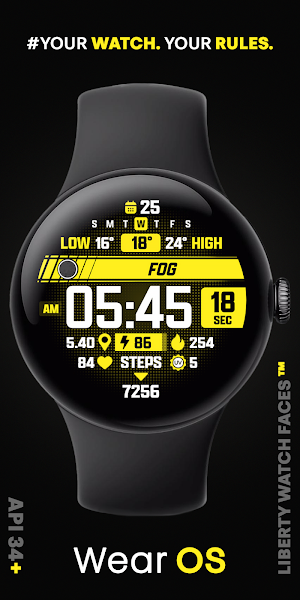 ATHLETIC Digital Watch Face Screenshot 2