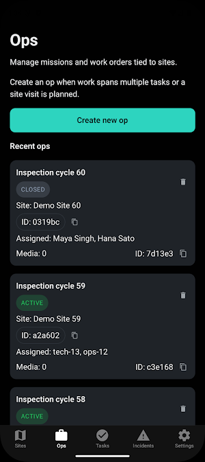 OffGridOps Screenshot 2