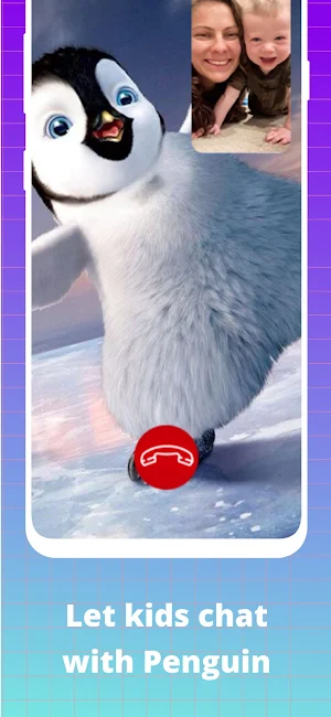 Penguin Fake Video Call & chat Screenshot 2