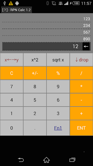 RPN Calc Screenshot 0