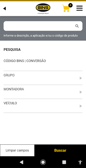 Catálogo BINS Screenshot 1