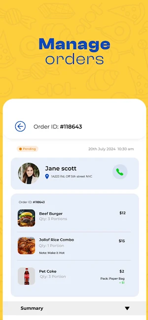 BooBooEats Vendor Screenshot 3