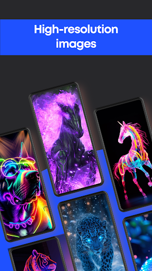 Neon Animals Wallpaper 4K Screenshot 2