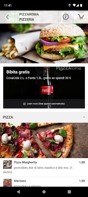PizzaRoma Pizzeria Rosticceria Screenshot 1