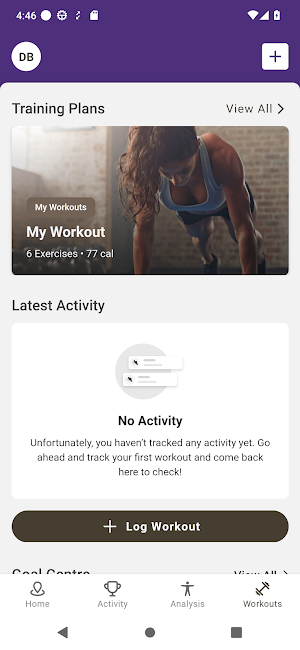 Lila Fitness. Screenshot 3