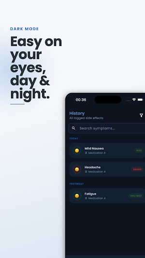 Medication Side Effect Tracker Screenshot 2