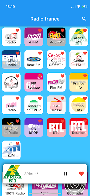 French Radio Stream Screenshot 1