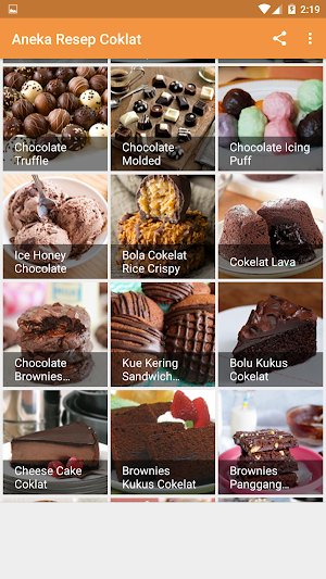 Aneka Resep Coklat Screenshot 3