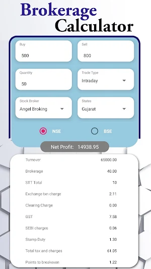 Brokerage Calculator - SIP Calculator : IPO Status Screenshot 0