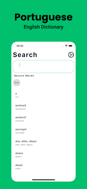 Portuguese Dictionary English Screenshot 0