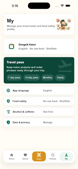 ZooMoon: AI Menu Guide Screenshot 0