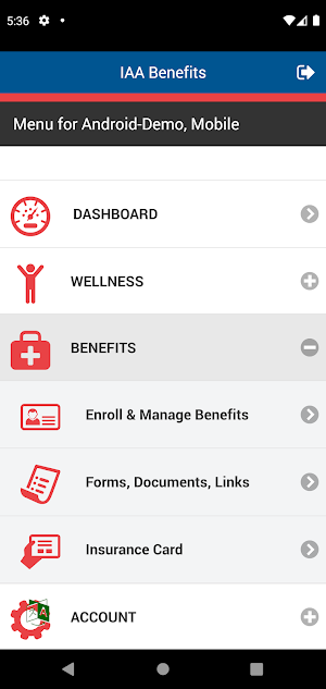 IAA Benefits Screenshot 1
