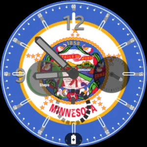 Minnesota Flag Watchface Screenshot 2