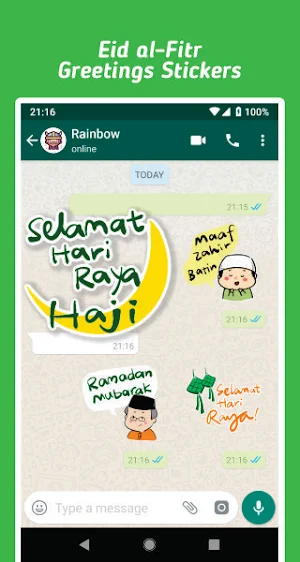 Eid Mubarak Wishes Stickers MY Screenshot 0