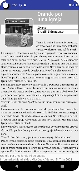 Adultos Missões Português 2022 Screenshot 2