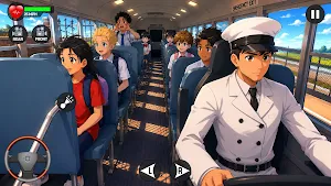 Anime School Bus Driving Sim Screenshot 2