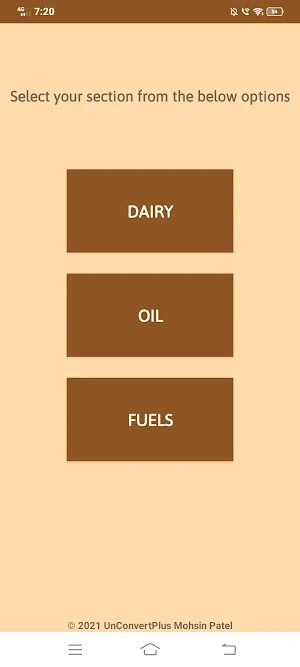 UnConvertPlus - KG to Litre. Screenshot 1