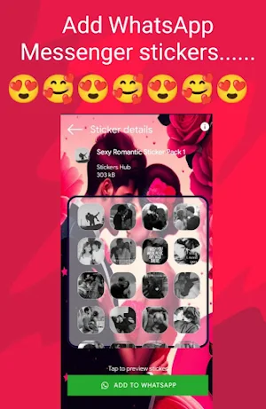 Sexy Kiss Sticker For Whatsapp Screenshot 2