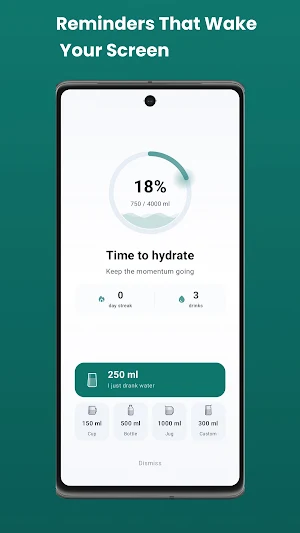 Drink Water Reminder: H2O Log Screenshot 0