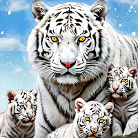 Snow Tiger Family Simulator 3D