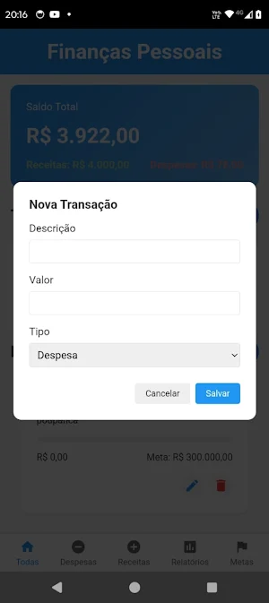 Gestão Financeira Screenshot 3