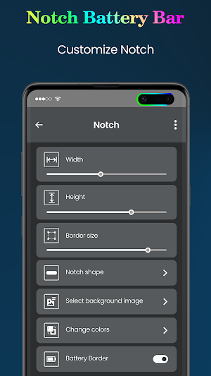 Notch Battery Bar Screenshot 0