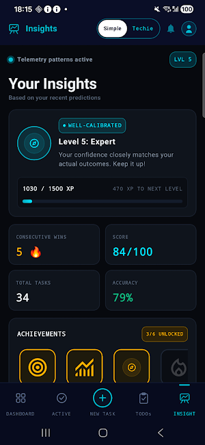 Calibra : Confidence Tracker Screenshot 2