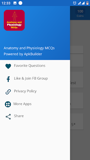 Anatomy and Physiology MCQs Screenshot 3
